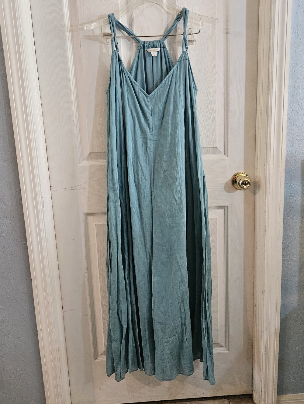 Garnet Hill Teal Maxi Dress